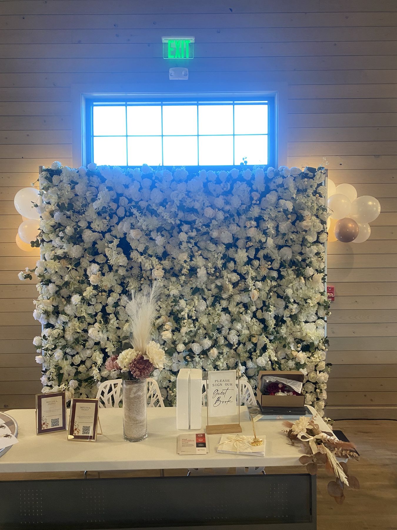 Donna Champagne Flower Wall rental Tampa Bay