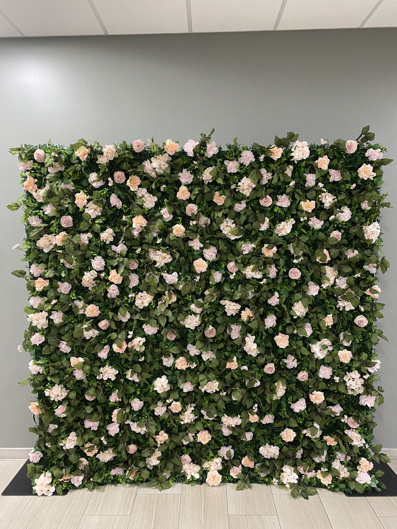 Flora Pink Flower Wall rental Tampa Bay