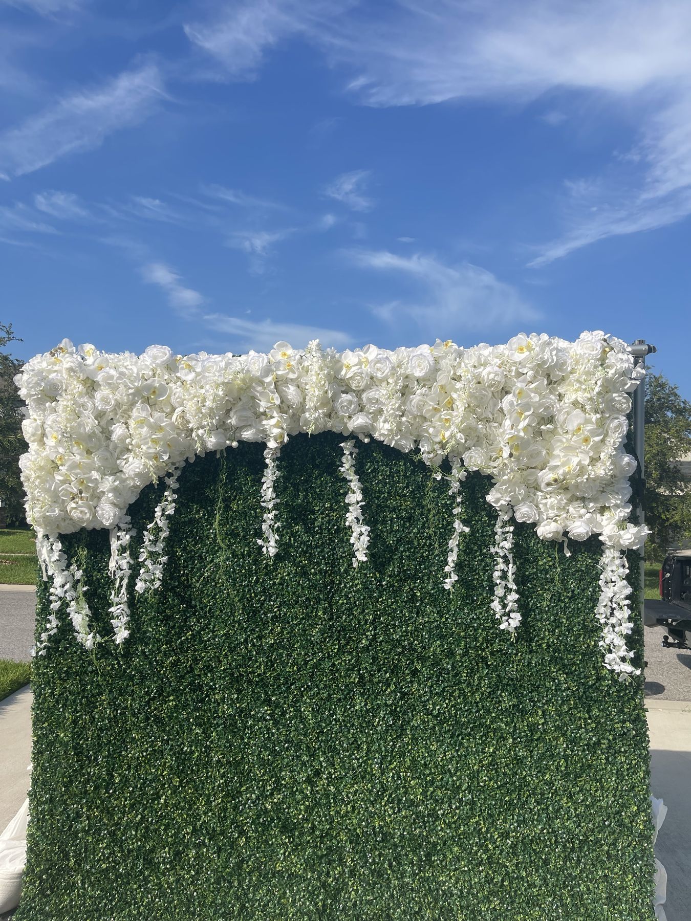 The Aria Flower Wall rental Tampa Bay